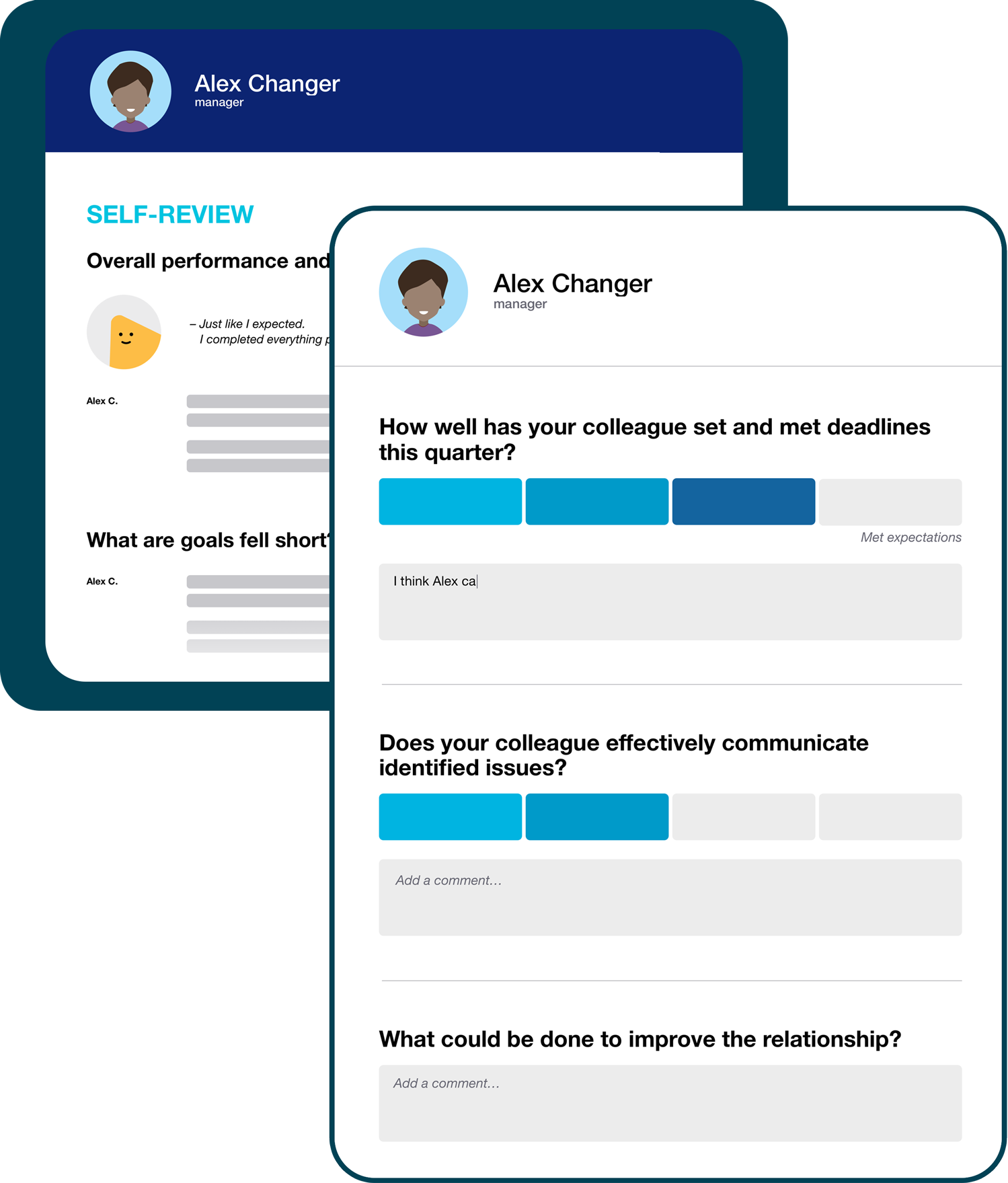 Performance review feedback tool